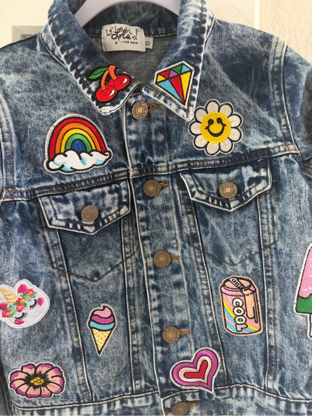Lola + The Boys Girl’s Denim Jacket, Size 10 - Picture 2 of 6